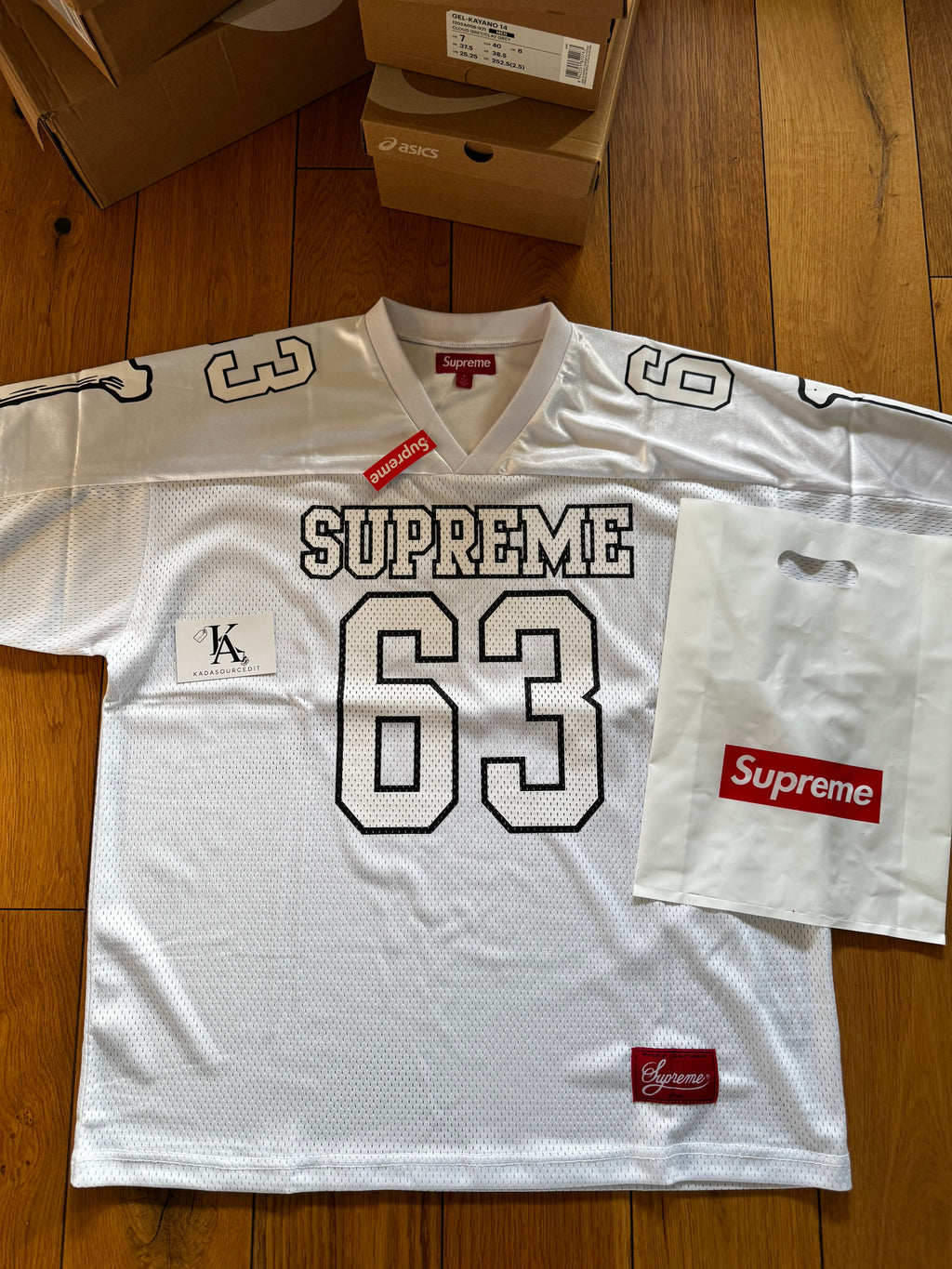 Supreme Bones White Football Jersey (FW25)