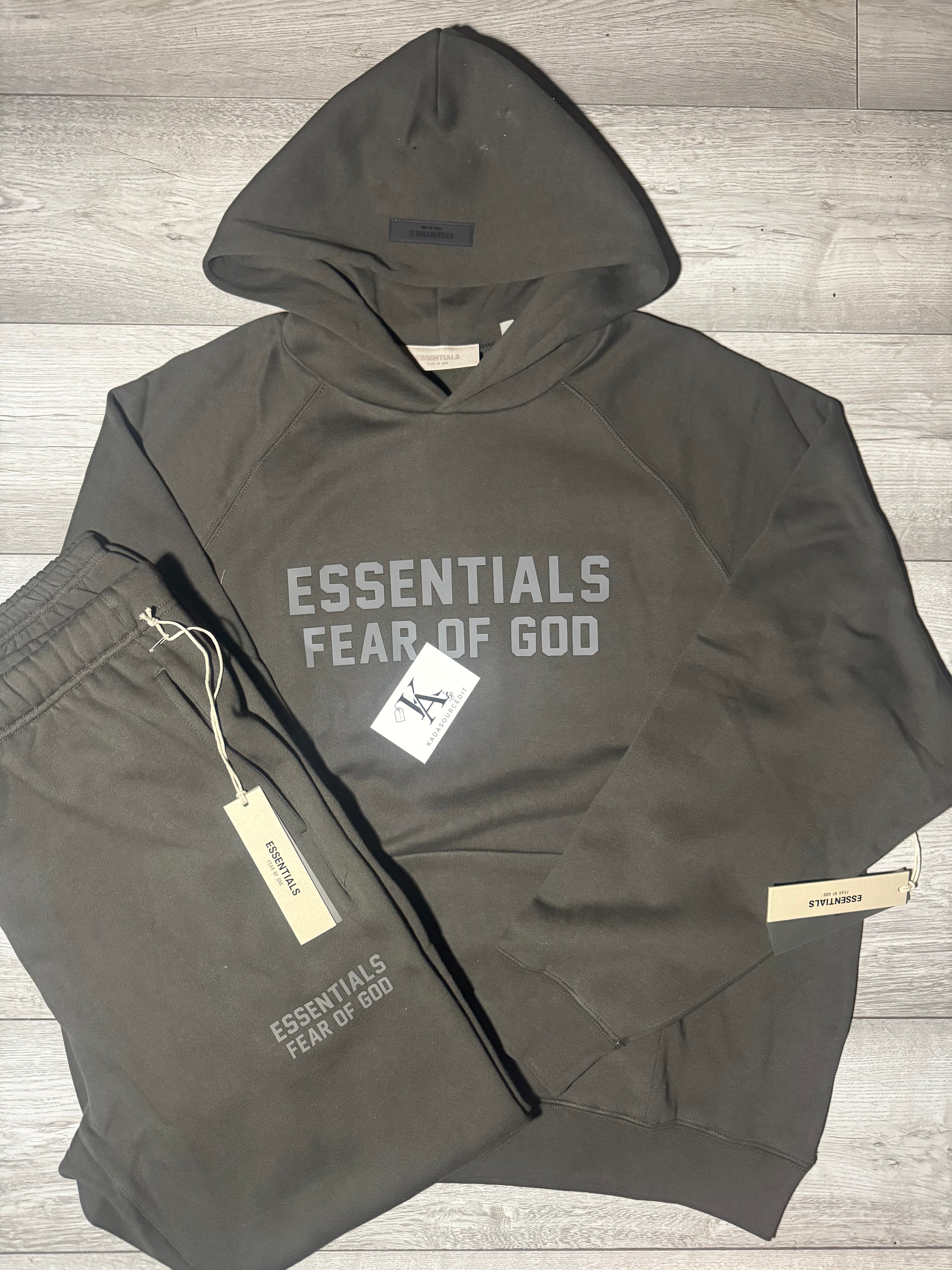 FW22 Essentials Fear Of God ‘Off Black’ Tracksuit