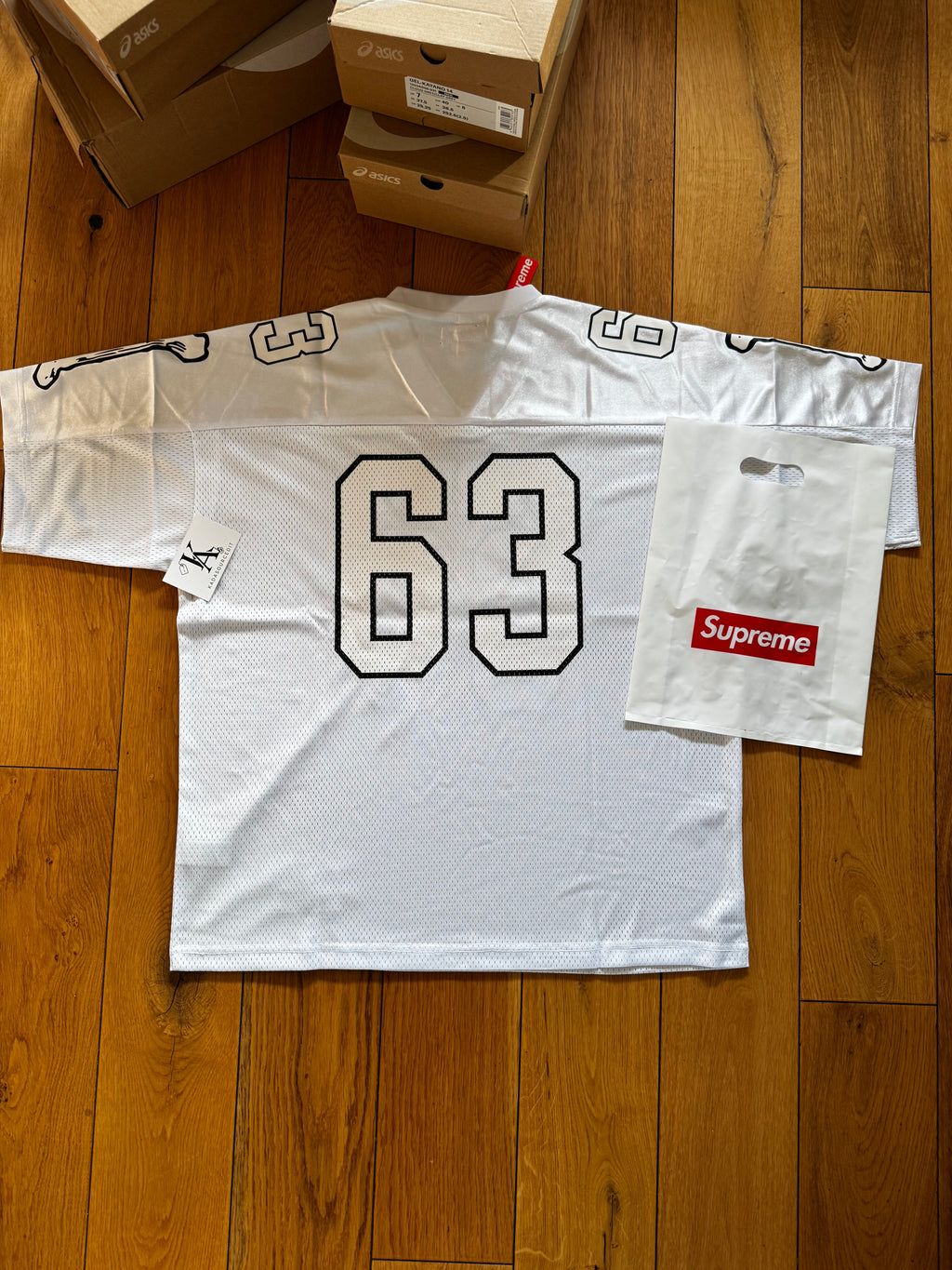 Supreme Bones White Football Jersey (FW25)