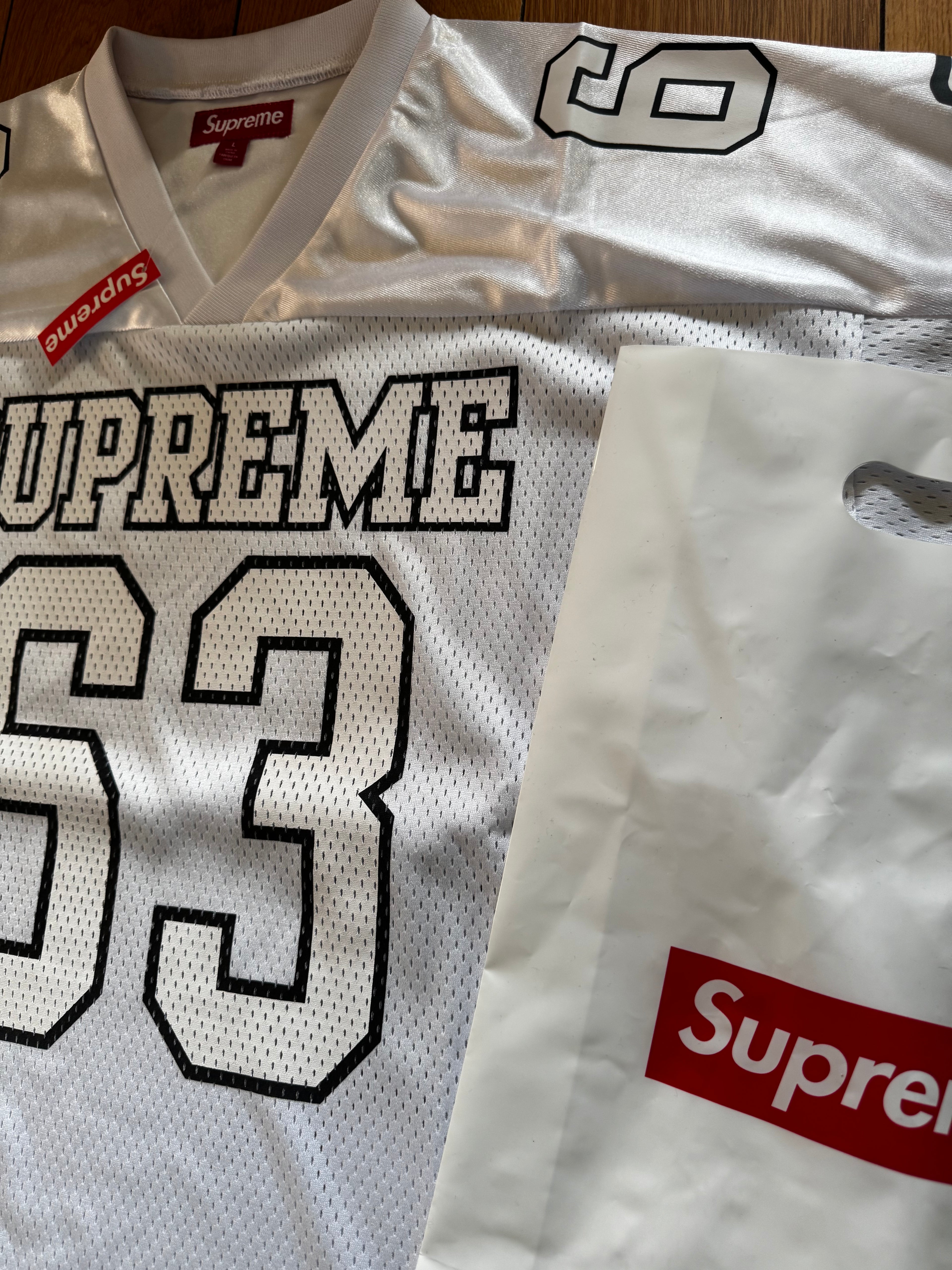 Supreme Bones White Football Jersey (FW25)