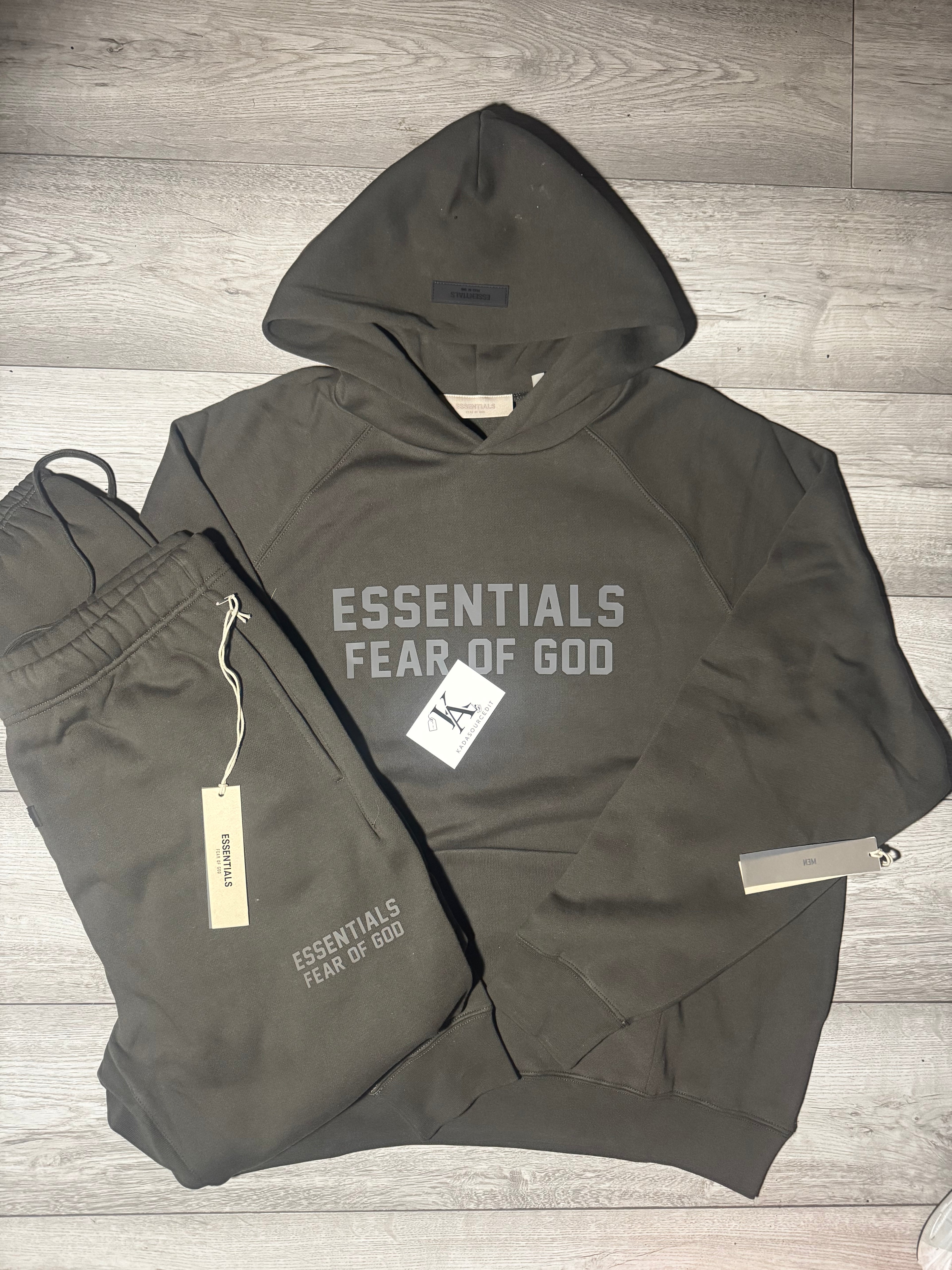 FW22 Essentials Fear Of God ‘Off Black’ Tracksuit