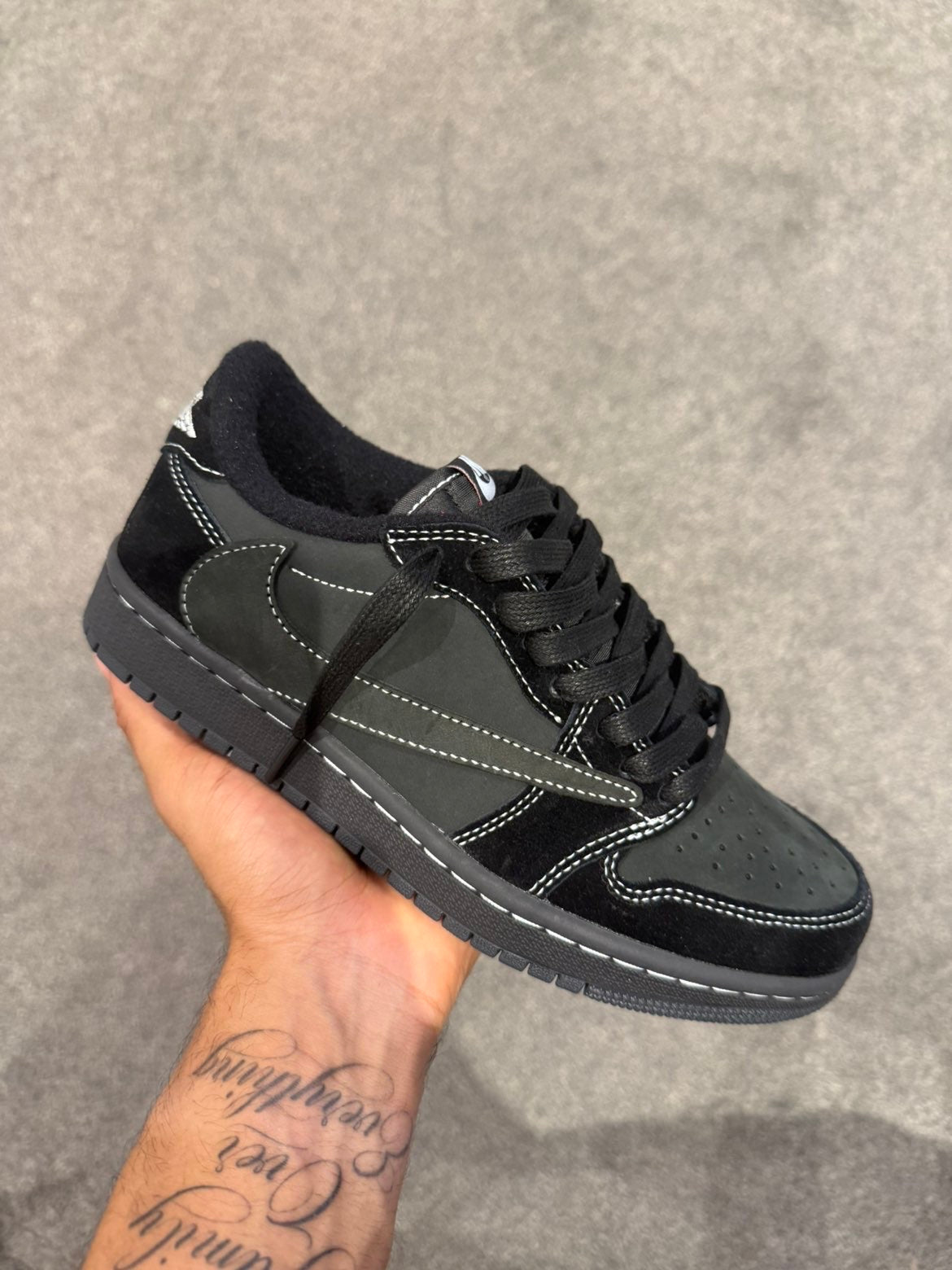 Travis Scott x Air Jordan 1 Low 'Black Phantom'