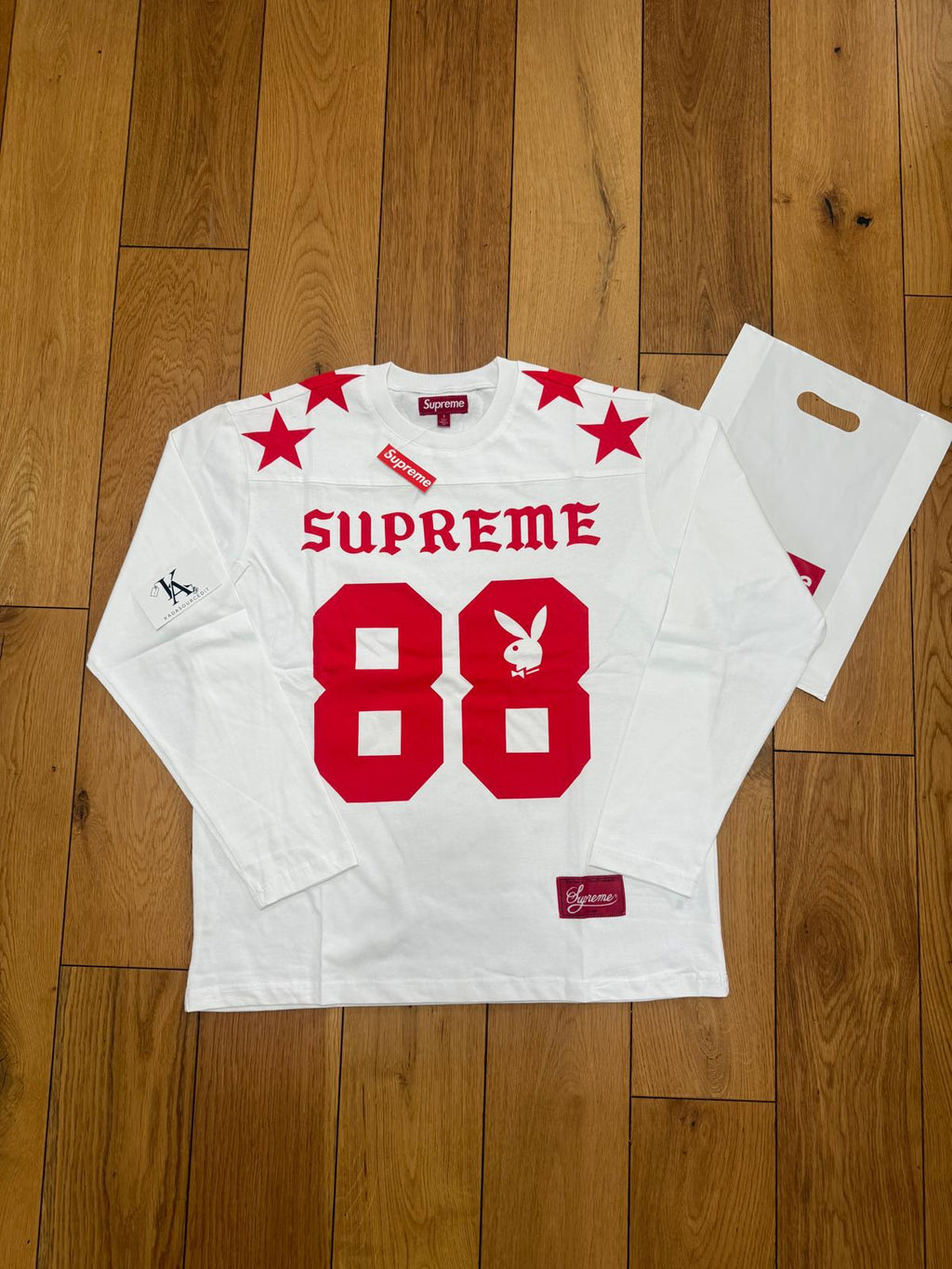 Supreme “88” Red Jersey Long Sleeve