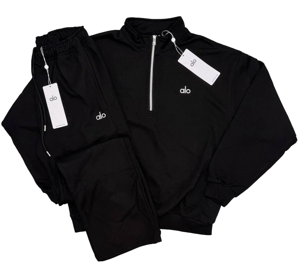 Alo Quaterzip Tracksuit ‘Black’