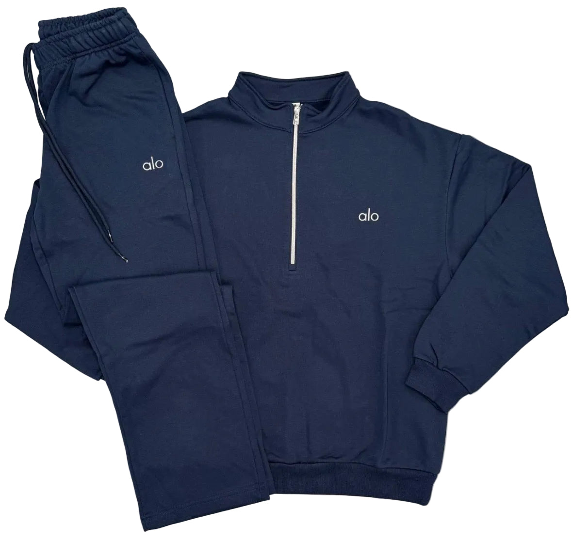 Alo Quaterzip Tracksuit Navy