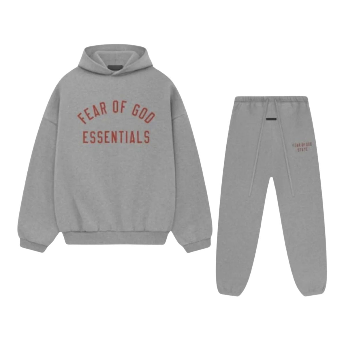Essentials FW24 ‘Dark Heather/Red’ Tracksuit
